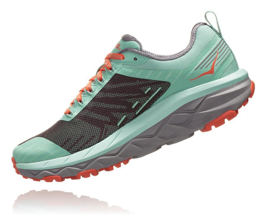 Tenis Hoka One One Trail Mujer Verdes/Negros - Challenger Atr 5 - AKUP20648